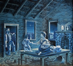 Foxton flood, mural, unknown artist