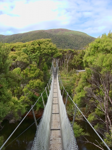 View over Freshwater Bridge to Rocky Mountain